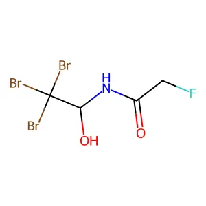 2-Fluoro-N-(2,2,2-tribromo-1-hydroxyethyl)acetamide structure
