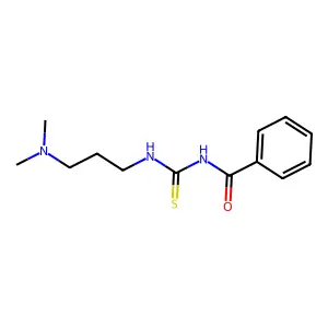 N-[3-(dimethylamino)propylcarbamothioyl]benzamide structure