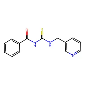 N-(pyridin-3-ylmethylcarbamothioyl)benzamide structure
