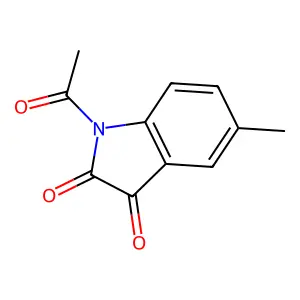 1H-Indole-2,3-dione, 1-acetyl-5-methyl- structure
