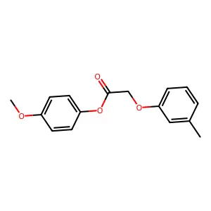 4-Methoxyphenyl (3-methylphenoxy)acetate structure