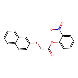 2-Nitrophenyl (2-naphthyloxy)acetate structure