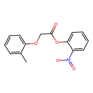 2-Nitrophenyl (2-methylphenoxy)acetate structure