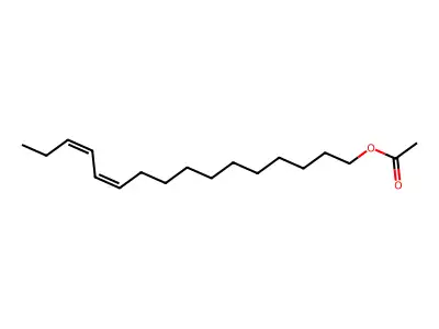 11Z,13Z-Hexadecadienyl acetate structure