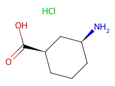 cis-3-Aminocyclohexanecarboxylic acid structure