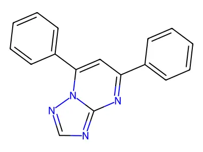 5,7-Diphenyl-[1,2,4]triazolo[1,5-a]pyrimidine structure
