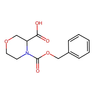 (R)-4-((benzyloxy)carbonyl)morpholine-3-carboxylic acid structure