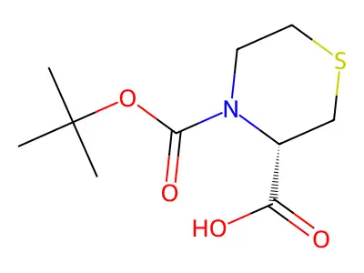 4-(tert-Butoxycarbonyl)thiomorpholine-3-carboxylic acid structure