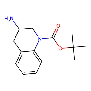 (S)-3-Amino-3,4-dihydro-2H-quinoline-1-carboxylic acid tert-butyl ester structure