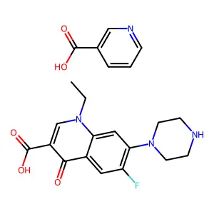 Norfloxacin nicotinate structure