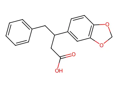 3-(1,3-Benzodioxol-5-yl)-4-phenylbutanoic acid structure