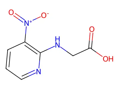 (3-Nitro-pyridin-2-ylamino)-acetic acid structure