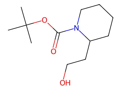 (S)-1-N-Boc-piperidine-2-ethanol structure