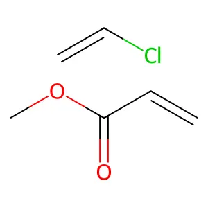 Methyl prop-2-enoate--chloroethene (1/1) structure