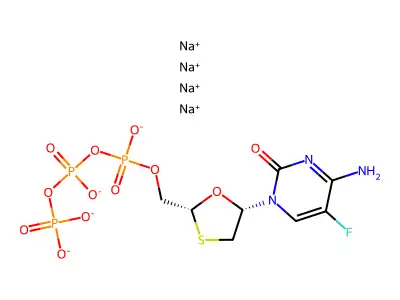 EMTRICITABINE TRIPHOSPHATE structure