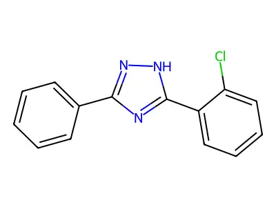 5-(2-chlorophenyl)-3-phenyl-1H-1,2,4-triazole structure
