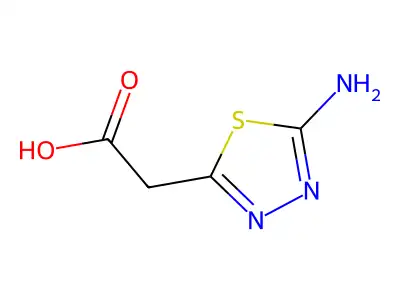 (5-Amino-[1,3,4]thiadiazol-2-yl)-acetic acid methyl ester structure