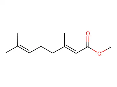 Methyl 3,7-dimethylocta-2,6-dienoate structure
