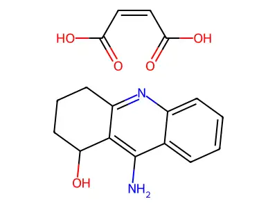Hydroxytacrine (maleate) structure