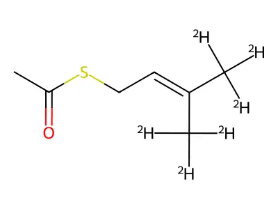 Prenyl thioacetate structure