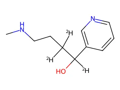 4-(Methylamino)-1-(3-pyridyl)-1-butanol structure