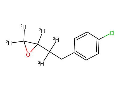 p-Chlorophenylbutylene oxide structure