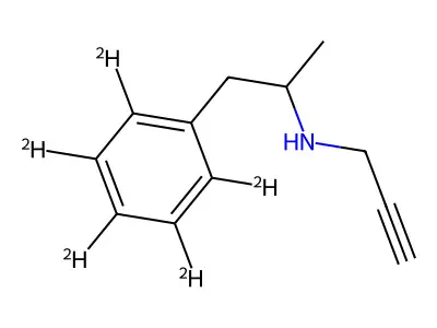 (1-Phenylpropan-2-yl)(prop-2-yn-1-yl)amine structure