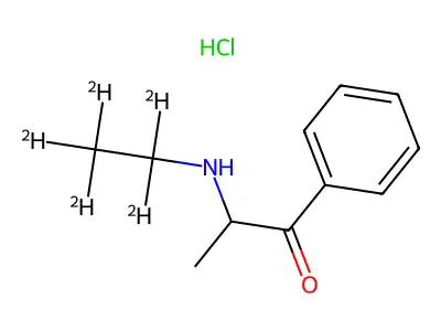 Ethcathinone hydrochloride structure