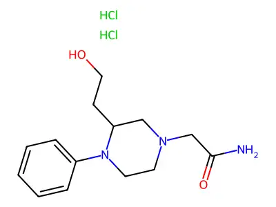 1-Piperazineacetamide, 4-(2-hydroxyethyl)-N-phenyl-, dihydrochloride structure