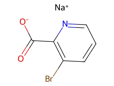 Sodium 3-bromopyridine-2-carboxylate structure