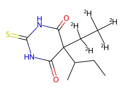 5-Ethyldihydro-5-(1-Methylpropyl)-2-Thioxo-4,6(1H,5H)-Pyrimidinedione structure