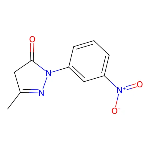 2-Pyrazolin-5-one, 3-methyl-1-(m-nitrophenyl)- structure