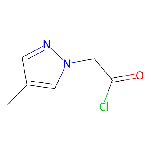 (4-methyl-1H-pyrazol-1-yl)acetyl chloride structure