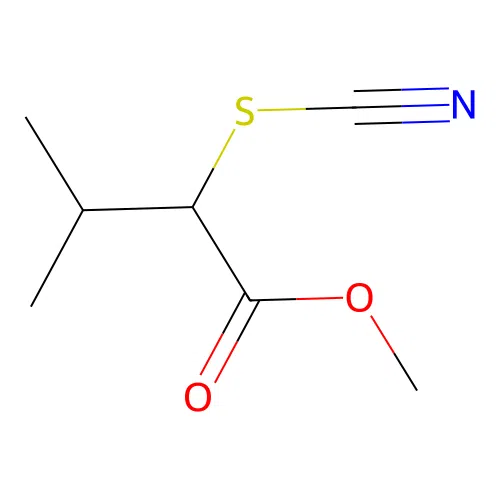 Methyl 3-methyl-2-thiocyanatobutanoate structure