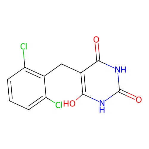 5-(2,6-Dichlorobenzyl)pyrimidine-2,4,6-triol structure