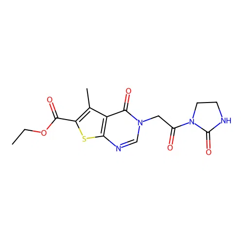 C15H16N4O5S structure
