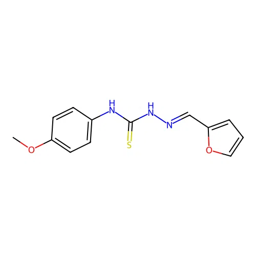 2-Furaldehyde, 4-(p-methoxyphenyl)thiosemicarbazone structure
