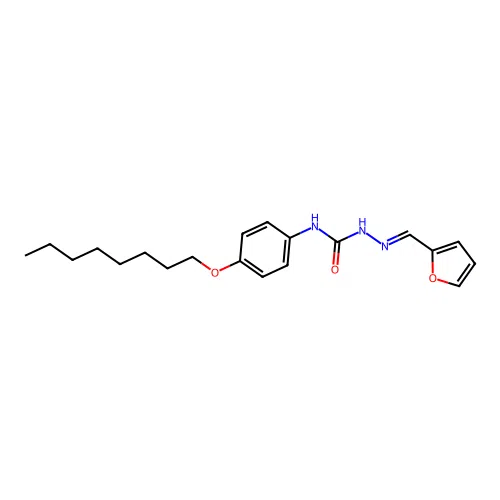 2-Furaldehyde, 4-(p-octyloxyphenyl)semicarbazone structure