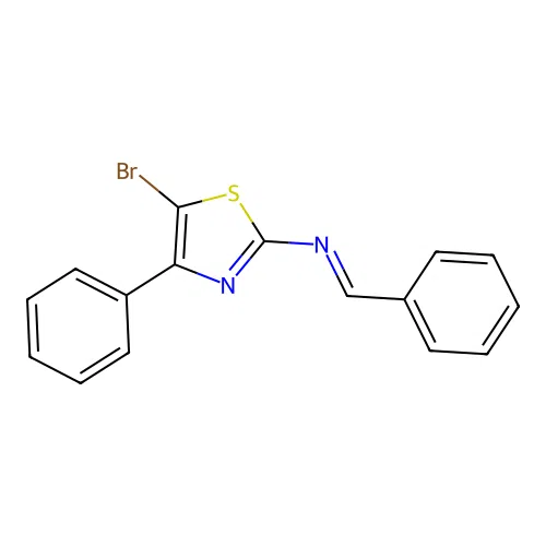 N-(5-Bromo-4-phenyl-1,3-thiazol-2-yl)-1-phenylmethanimine structure