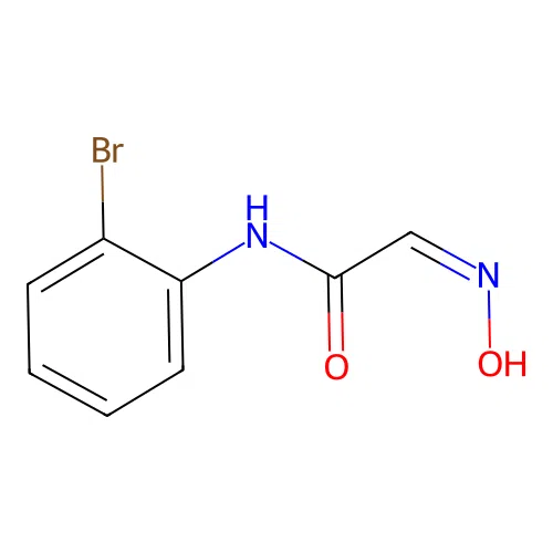 (Z)-N-(2-bromophenyl)-2-(hydroxyimino)acetamide structure