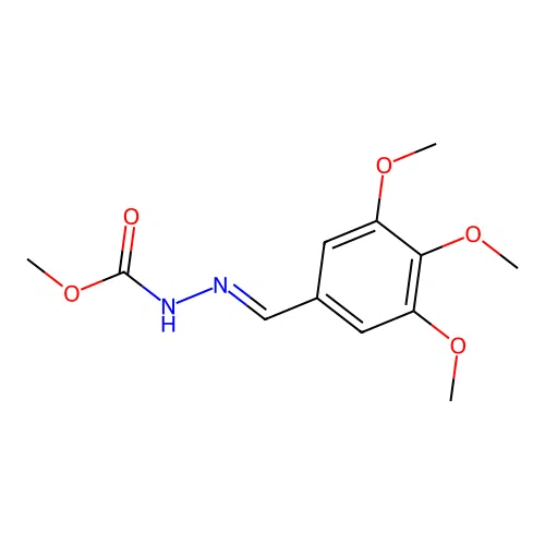 Methyl 2-(3,4,5-trimethoxybenzylidene)hydrazinecarboxylate structure