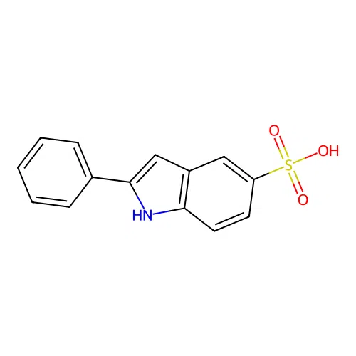 2-phenyl-1H-indole-5-sulfonic Acid structure