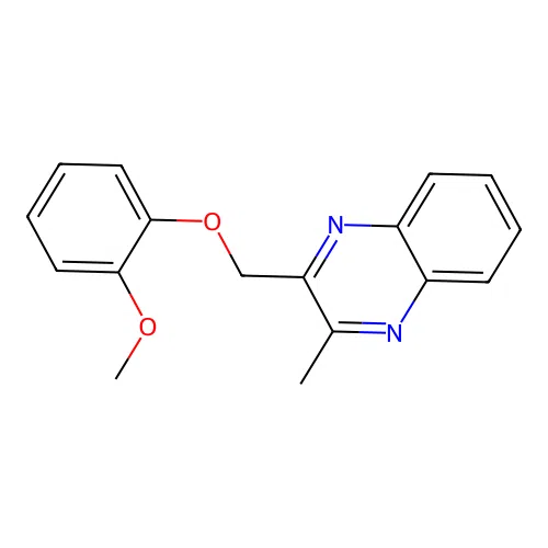 2-Methoxy-1-[(3-methylquinoxalin-2-yl)methoxy]benzene structure