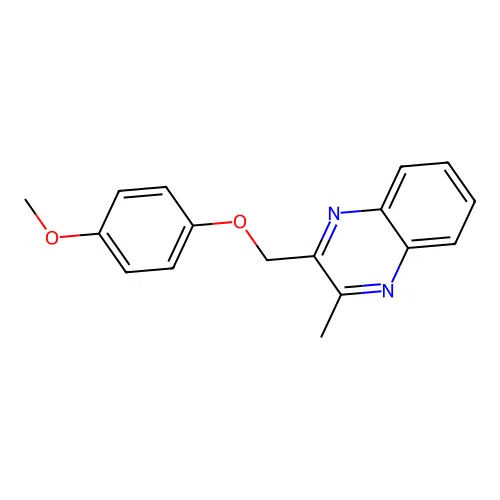 2-[(4-Methoxyphenoxy)methyl]-3-methylquinoxaline structure