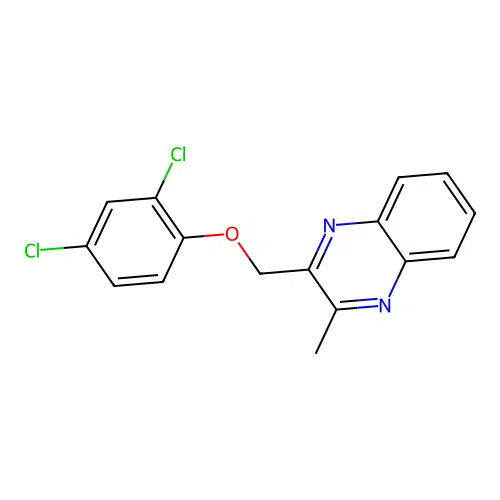 2,4-Dichloro-1-[(3-methylquinoxalin-2-yl)methoxy]benzene structure