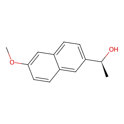 1-(6-Methoxynaphthalen-2-yl)ethanol, (-)- structure