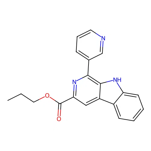 9H-Pyrido(3,4-b)indole-3-carboxylic acid, 1-(3-pyridinyl)-, propyl ester structure