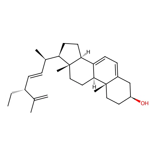 Stigmasta-5,7,22,25-tetraene-3-ol structure