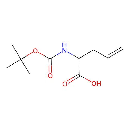 2-{[(Tert-butoxy)carbonyl]amino}pent-4-enoic acid structure
