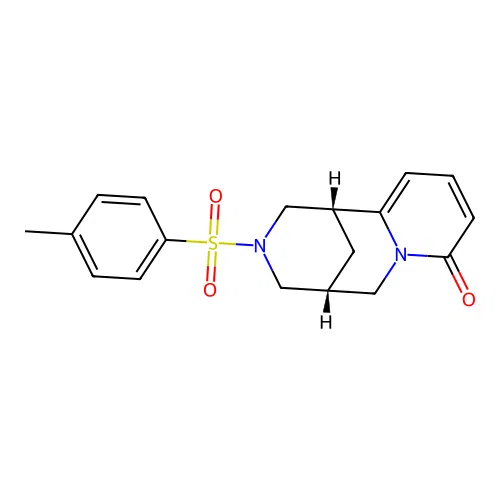 (1R,5R)-3-tosyl-3,4,5,6-tetrahydro-1H-1,5-methanopyrido[1,2-a][1,5]diazocin-8(2H)-one structure